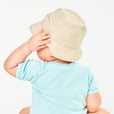 Download Premium Illustration Of Psd Baby Mockup Wearing Beige Bucket Hat Clothing Mockup Kids Outfits Beige Bucket Hat