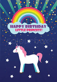 We would like to show you a description here but the site won't allow us. Unicorn And Rainbow Happy Birthday Stock Vector Colourbox