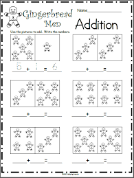 Gingerbread Man Addition Worksheet For Kindergarten Madebyteachers Kindergarten Addition Worksheets Kindergarten Math Kindergarten Worksheets