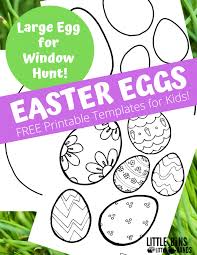 This easter egg template set includes five different easter egg printables in two different sizes. Easter Egg Printables Free Little Bins For Little Hands