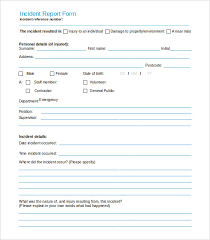 Incident Report Form Template Word 3 Templates Example Templates Example Incident Report Form Incident Report Report Template