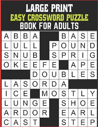 Crossword puzzles can be fun, challenging and educational. Large Print Easy Crossword Puzzle Book For Adults Big Puzzle Book With Word Find Puzzles For Seniors Medium Level Crosswords Puzzles By Beth Lopez