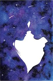 Silhouette Couple Galaxy Painting Art Print Etsy Galaxy Painting Watercolor Galaxy Galaxy Art Painting