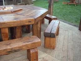 Producing hand crafted oak sleeper benches, tables and more, using sustainably sourced green oak beams. Wooden Garden Sleepers Yes Or No To Railway Sleepers In The Garden Deavita