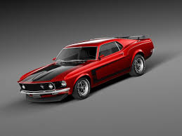 302 Boss Mustang 3d Model Mustang Ford Mustang Shelby Cobra Ford Mustang Boss