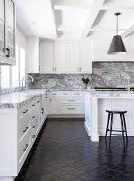 Modern chrome kitchen cabinet handles. Top 50 Best Kitchen Floor Tile Ideas Flooring Designs Kitchen Floor Tile White Kitchen Tiles White Tile Kitchen Floor