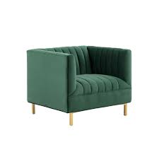 SAFAVIEH Couture Doris Channel Tufted Velvet Club Chair