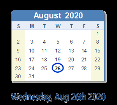127 days remain until the end of the year. August 26 2020 History News Top Tweets Social Media Day Info