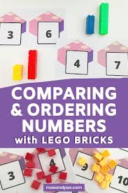 Comparing And Ordering Numbers With Lego Brick Fun Lego Math Business For Kids Coding For Kids