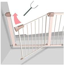 It is possible to create an extension of the personal likes within decoration, along with ornamental parts of wood, metal and other material an easy task to install that may boost the associated with your home simultaneously. Whaiyao Security Gate Baby Pet Isolation Swing Gate Staircase Banister Porch Panel Removable Door Stopper Pressure Mounted Auto Close Color Metallic Size 89 96cm Wide Buy Online At Best Price In Uae