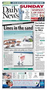The June 7 2015 Front Page Of The Northwest Florida Daily News Lines In The Sand Daily News Fort Walton Beach Florida