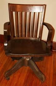 antique wood office chair swivel banker desk allen industrial wooden old vtg arm how to antique wood wood office chair office chair