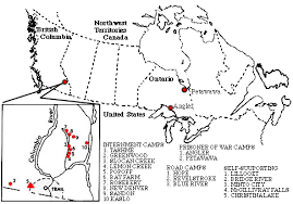 Through japanese internment camps map, we will give some pics and hopefully this is the map you are looking for. Canadian Concentration Camps