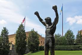 In the movie it was taken out in rocky balboa, since rocky's retirement lasted for 20 years, but it returned after rocky's fight with mason dixon, for it's seen in creed. Rocky Balboa Statue Hd Wallpaper Hintergrund 3456x2304