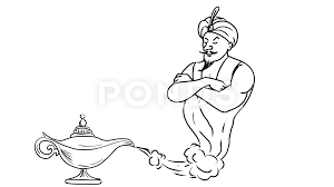 At an early age, he started to take dramatic lessons to calm himself down. Genie Coming Out Of Oil Lamp Drawing 2d Stock Video Pond5
