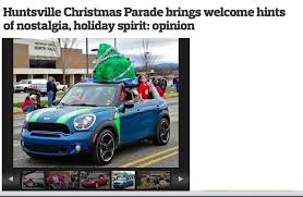 The Grinch Stole Christmas Mini Cooper Car Decorations Tree Is Built From Chicken Wire And Table Cloth Christmas Parade Mini Cooper Christmas Minis