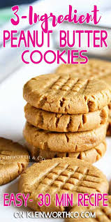 Making Peanut Butter Cookies Doesn T Get Any Easier Than These 3 Ingredient Peanut Butter Coo In 2020 Butter Cookies Easy Easy Peanut Butter Easy Peanut Butter Cookies