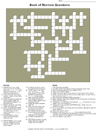 crossword book of mormon scriptures crossword crossword puzzles