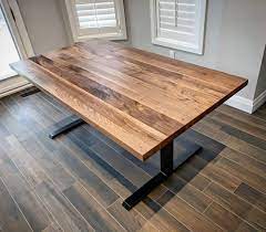 Dining Table Delivery Number 2 Is In The Books For The Toronto Shop This Is Nice Square Edge Ontario Black Walnu Dining Table Rustic Dining Table Rustic Wood