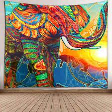 They're insanely intelligent, and very gentle, given their massive size. Stunning Elephant Tapestry The Tapestry Galaxy