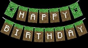 Minecraft Happy Birthday Card Printable Free Minecraft Happy Birthday Card Printable Minecraft Printable Happy Birthday Party Banner By Partym Minecraft Birthday Minecraft Party Minecraft Birthday Party