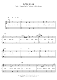 Beginner piano lesson 3 in beginner piano lesson 2 you learnt how to play some notes using your left hand, whilst reading bass clef. Angeleyes Beginner Piano Print Sheet Music Now