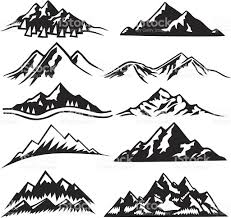 Mountain Ranges Royalty Free Mountain Ranges Stock Vector Art More Images Of Mountain Small Mountain Tattoo Mountain Tattoo Sleeve Tattoos