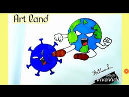 رسم سهل تعليم رسم محاربه العالم لتخلص من فيروس كورونا للمبتدئين fight against corona drawing youtube art smurfs character