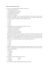 Latihan soal bahasa inggris kelas 11 beserta jawabannya Latihan Uas Antropologi Kelas X Ibb Secara Umum Antropologi