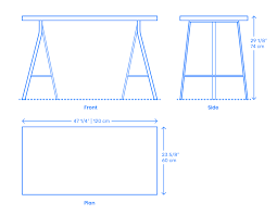 This table is even more beautiful in real life. Ikea Lerberg Trestle Leg Desks Dimensions Drawings Dimensions Com