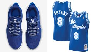 The lakers wore these jerseys starting with their debut season in l.a., from 1960 to 1967. Nike Mamba Fury Royal Blue Kobe Jersey Match Gov