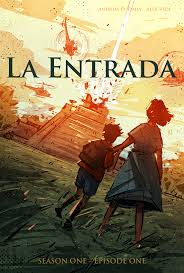 I Was From The City She Was From The Outside La Entrada Graphic Novel In 2020 Graphic Novel Robot Concept Art Art