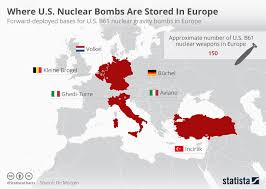 chart where u s nuclear bombs are stored in europe statista