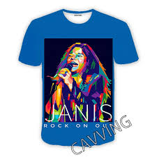 New Fashion Women/Men's 3D Print Janis Joplin Casual T-shirts Hip Hop  Tshirts Harajuku Styles Tops Clothing
