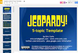 Maybe you would like to learn more about one of these? Jeopardy Game 5 Topic Template Jeopardy Template Template Google Google Slides
