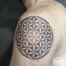 Flower of life tattoo dotwork. Tattoo Uploaded By Moonroxx Dotwork Flower Of Life 718307 Tattoodo