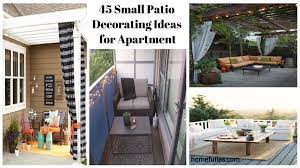 45 Small Balcony Decorating Ideas For Apartment Homefulies Patio Apartment Patio Decor Small Patio Decor