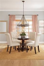 Anniston 5 Piece Round Dining Set In Espresso Finish By Coaster 109490 Dining Table In Living Room Dining Table Bases Pedestal Dining Table