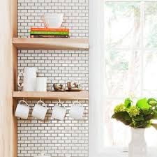 floating shelf in the kitchen