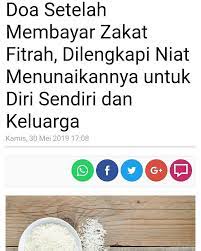 Doa Setelah Membayar Zakat Fitrah Dilengkapi Niat Menunaikannya Untuk Diri Sendiri Dan Keluargatribunjateng Com Berikut Ini Doa Instagram Posts Instagram Info
