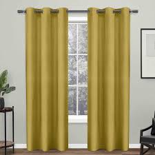 Buy lined voile panels online at tony's textiles. Basketweave Curry Light Filtering Grommet Curtain Panel 84in At Home