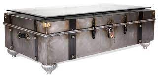 Shop for storage trunk coffee table online at target. Luna Bella Viaje Trunk Coffee Table Industrial Coffee Tables By Unlimited Furniture Group Houzz