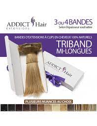 Extensions De Cheveux Naturels A Clips Mi Long 3 Bandes Addict Hair