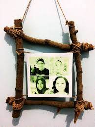 Kami menjual binkai foto cantik dengan harga murah. Bingkai Foto Unik Dari Ranting Pohon Rambutan Seni Minimalis Kreatif Kerajinan Bingkai