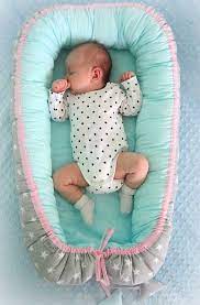 Riduttore Lettino Stelle Turchese Con Nastro Rosa Tiny Star Ecococcole Lettino Bebe Tappeti Cameretta
