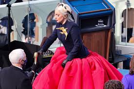 Lady gaga has opened up about her iconic performance at joe biden's inauguration. Lady Gaga Mike Pence Inauguration Photo Goes Viral Instyle