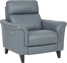 Cindy Crawford Home Avezzano Blue Dual Power Recliner In 2020 Rooms To Go Recliners Living Room Leather Recliner