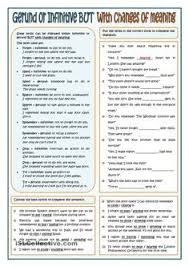 Gerund And Infinitive With Changes Of Meaning Learn English English Grammar English Language Learning