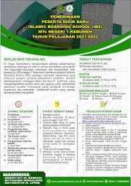 Download soal latihan un/usbn smp/mts smp 2020 plus kunci jawaban. Informasi Ppdb Program Islamic Boarding School Ibs Mts Negeri 1 Kebumen