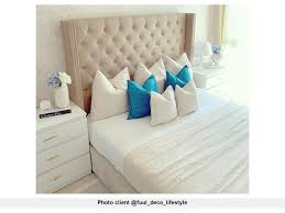 Tete de lit bahia en rotin 140cm pas cher a prix auchan. Tete De Lit Massimo Capitonnee Cloutee 160 Cm Tissu Beige